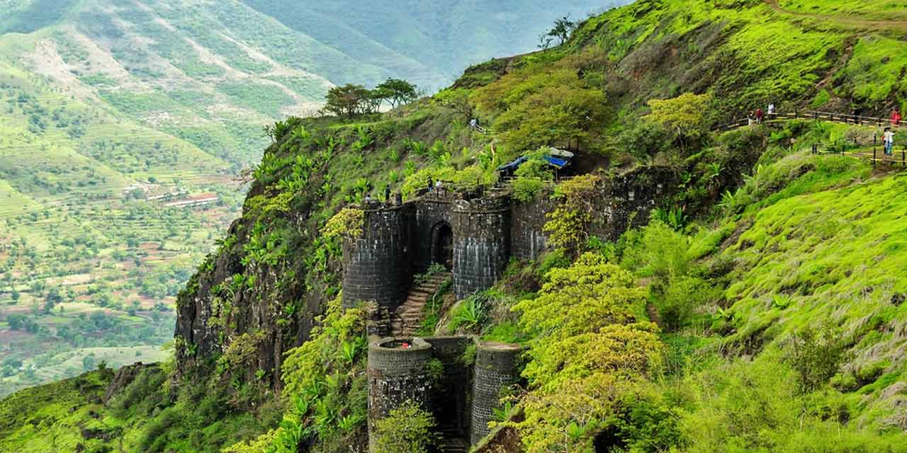 top view of kondana fort